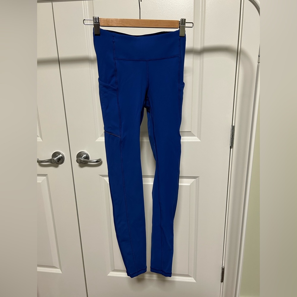 Lululemon High-Waisted Electric Blue Leggings